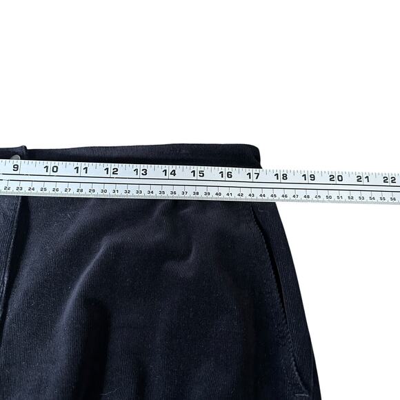Eileen Fisher Wide Leg Corduroy Pants Women’s Medium Black Cotton Pockets READ - Picture 7 of 11